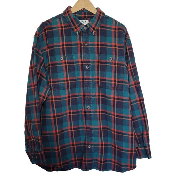 Duluth Trading Co Men's Plaid Flannel Long Sleeve Button Down Shirt Size XL‎ - Picture 1 of 10